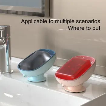 Пластиковую коробку из-под мыла 1ШТ Можно использовать для дренажа Противоскользящая двухслойная трехцветная Ванная комната с наклонным дренажом Противоскользящая прокладка для хранения