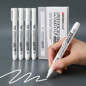 Одноголовочный волшебный фломастер белого цвета Маркирует Жирный Оптический Диск Стеклокерамическим пластиковым маркером logstics marker pen
