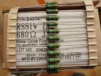 Высокомощный резистор из сырой меди 1W680R 1W680ohm 1W680ohm 5%
