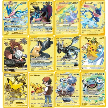27 Стилей Pokemon Greninja GX EX Металлические Игрушки Из Нержавеющей Стали Хобби Предметы Коллекционирования Коллекция Игр Аниме Карты