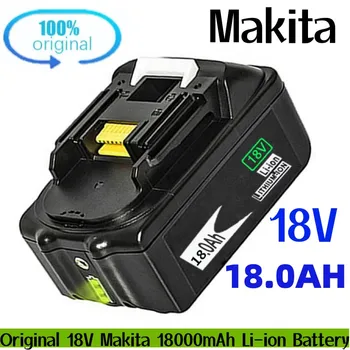 Оригинальный литий-ионный аккумулятор Makita, 18 В, 18000 мАч, замена сверла, BL1860, BL1830, BL1850, BL1860B