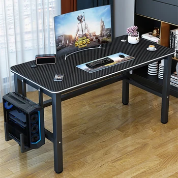 Настольный компьютерный стол Nordic Manmade Board для офисной мебели, двойной стол для киберспорта, Индивидуальный игровой стол в домашней спальне