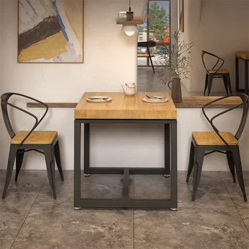Обеденный стол из скандинавского дерева на открытом воздухе, Роскошные ножки, водонепроницаемые журнальные столики Meta, Современная кухонная мебель для гостиной Mesa Comedor