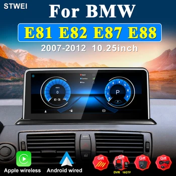 Для BMW 1 Серии E81 E82 E87 E88 Мультимедиа Видео Беспроводной Apple CarPlay Android Автомобильный Радиоприемник GPS Навигационный Плеер 4G WiFi Стерео