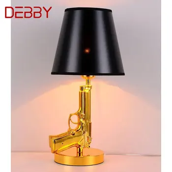 Настольная лампа DEBBY Nordic Современный винтажный креативный дизайн, настольная лампа из светодиодной смолы, модный декор для гостиной, прикроватной тумбочки в спальне