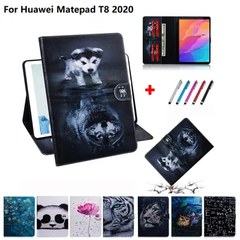 Для Huawei MatePad T8 2020 Чехол Kobe2-L03 KOB2-L09 Откидная Подставка С Рисунком Щенка Чехол для планшета Funda Huawei MatePad T8 8 дюймов T 8