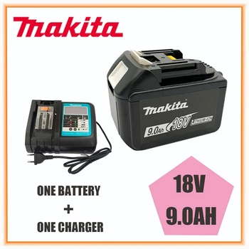 Сменный аккумулятор Makita 18V 9.0Ah BL1830 BL1830B BL1840 BL1840B BL1850 BL1850B RechargeableBattery с индикатором LED