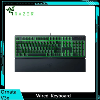 Игровая клавиатура Razer Ornata V3 X Низкопрофильные клавиши, бесшумные мембранные переключатели, устойчивые к разливу, Цветная RGB-подсветка