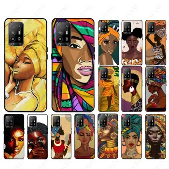 Африканская красавица африканская женщина с рисунком Чехол для телефона OPPO A12 A15 A15S A74 A94 5G A3S A5S A9 A52 A53S A72 5G A73 A91 Case coque