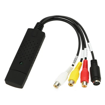 USB2.0 Адаптер для карты захвата аудио-видео, легко подключаемый к NTSC/PAL Преобразователю видеосигнала VHS в DVD Для Win7 /8 /XP / Vista 4.8