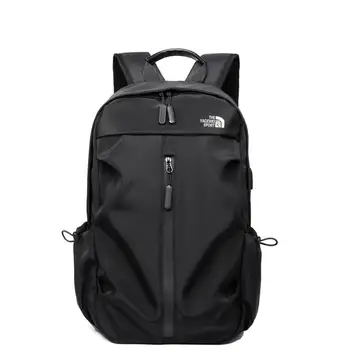 Брендовый деловой офисный рюкзак, водонепроницаемые дорожные мужские рюкзаки для ноутбука с USB, Оксфордская синяя однотонная легкая студенческая сумка для ноутбука 2023 г.