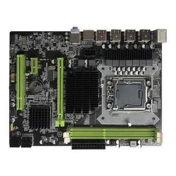 НОВАЯ Материнская Плата X58 LGA1366 Материнская Плата Компьютера Поддерживает Оперативную Память DDR3 ECC, Видеокарту RX С процессором X5680 + Кабель Переключения