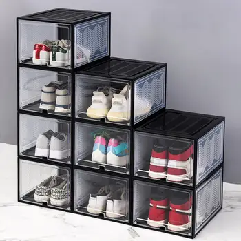 Отличный держатель для обуви, Деформируемый ящик для хранения обуви, Прочный, простой в установке, Раскладывающийся чехол для хранения обуви