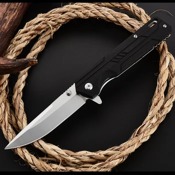 Новый складной нож из стали D2, Острый охотничий нож, нож для самообороны высокой твердости, нож для выживания, Походный нож для рыбалки, портативный уличный нож