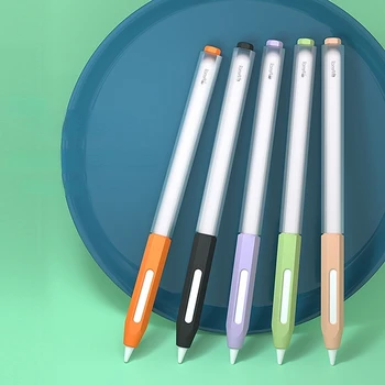Для Сенсорных Ручек Apple Pencil 1-го и 2-го поколений iPad Pro Tablet Цветной Мягкий Силиконовый Чехол Защитный чехол От падения