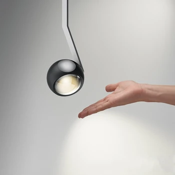 Современный дизайнерский подвесной светильник прикроватная тумбочка для гостиной спальни может подниматься и опускаться, вращающийся круглый волшебный шар, маленькая подвесная лампа
