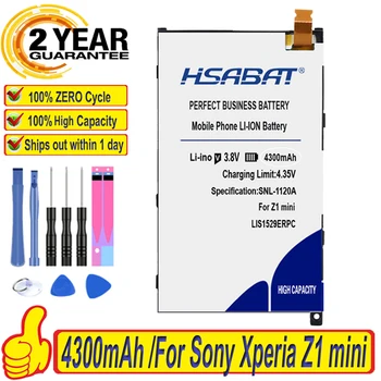 Аккумулятор HSABAT 4300mAh LIS1529ERPC для Sony Xperia Z1 mini Z1mini D5503 Z1 Compact M51w Batteries