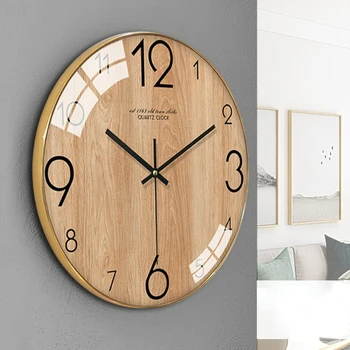 Современные настенные часы для гостиной, простые часы, креативная спальня, нордические атмосферные часы, настенные часы, немой стиль, настенные часы