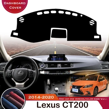 Для Lexus CT200h 2014-2020 CT 200 200h F спортивный автомобильный коврик для приборной панели коврик ковер Анти-УФ Противоскользящий автомобильный чехол кожаный коврик для приборной панели
