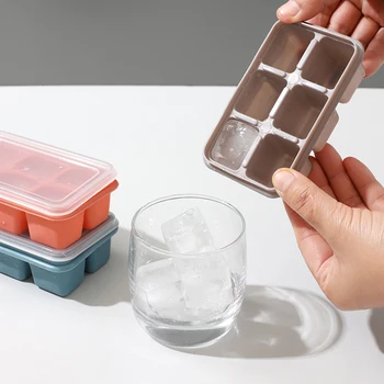 Мини-6 Сеток Мягкий Силиконовый Лоток Для Кубиков Льда Форма Для Льда Производитель Мороженого Летняя Вечеринка Домашний Холодный Напиток DIY Инструменты