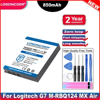 LOSONCOER L-LL11, NTA2319 Аккумулятор емкостью 850 мАч для беспроводной лазерной мыши Logitech G7, M-RBQ124, MX Air 190310-2000 F12440020