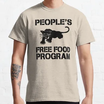 Новая народная программа бесплатного питания Классическая футболка Хлопковая мужская футболка На заказ Футболки Aldult для подростков Унисекс с цифровой печатью