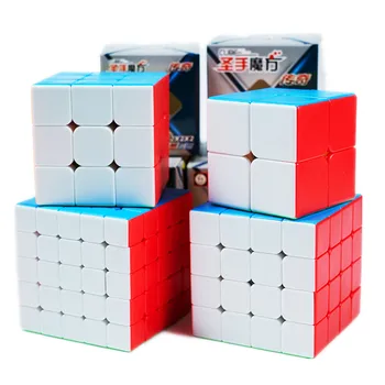 Shengshou Legend 2x2 3x3 4x4 5x5 Бесклеевая Игра Magic Cube Профессиональная Головоломка Вращающиеся Гладкие Кубики Magicos Игрушки для Детей