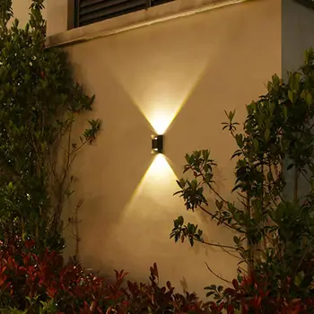Светодиодный настенный светильник, полезный с датчиком освещенности, садовая солнечная лампа, Садовый двор, светодиодный настенный светильник, Наружная Солнечная лампа, Садовые принадлежности