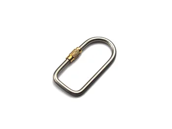 Открытый брелок для ключей из титанового сплава Креативный U-образный брелок для ключей с защитой от потери для хранения ключей автомобиля 4.8cmx2.4cmx0.3cm № TXF-200