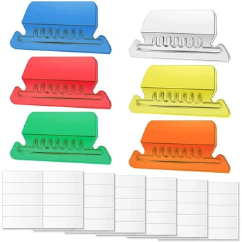 60 Комплектов подвесных вкладок и вставок для файлов, красочные этикетки для папок с файлами, легко читаемые Вкладочки для идентификации файлов