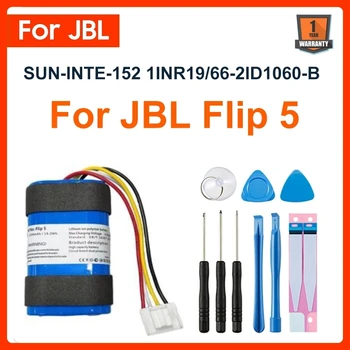 Оригинальный SUN-INTE-152 Сменный Аккумулятор для Динамика Емкостью 5200 мАч Для JBL Flip 5 Flip5 JBLFLIP5 Batteries Бесплатные Инструменты