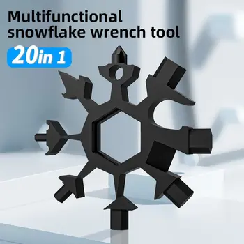 Универсальный портативный динамометрический ключ 18 в 1 EDC Snowflake, набор многофункциональных ручных инструментов, Ручной инструмент