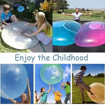 Детские игрушки, подарок на день рождения, эластичный шарик, TPR воздушный шарик, прозрачный шарик для впрыска воды, пузырчатый шарик