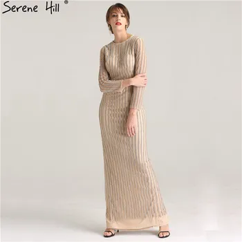 Роскошные Вечерние платья с бриллиантами с длинными рукавами 2023, Новое Модное Блестящее Вечернее платье Serene Hill LA6207
