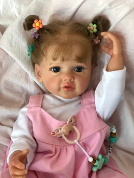 NPK 55 см, силикон для всего тела, водонепроницаемая кукла для маленьких девочек, принцесса Бетти, Реалистичная Мягкая 3D-кожа, многослойная роспись