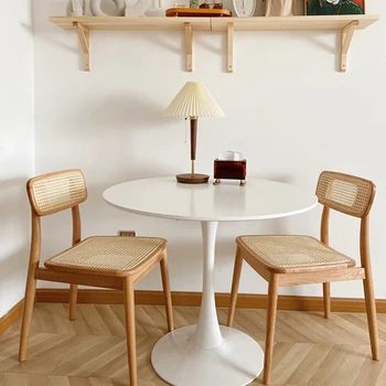 Маленький журнальный столик в скандинавском стиле, Современная минималистичная Круглая прикроватная тумбочка, Обеденные Эстетичные столы для гостиной, компьютер, аккуратная мебель Koffietafels.