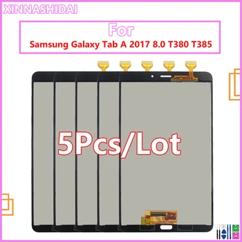 5 шт./лот Для Samsung SM-T380 SM-T385 Для Samsung Galaxy SM-T380 SM-T385 Сенсорный экран Дигитайзер ЖК-дисплей В сборе Замена