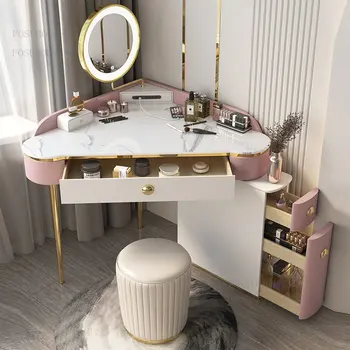 Туалетный столик с треугольником 90 градусов, Перезаряжаемые комоды, Креативный современный Угловой мини-комод для маленькой квартиры, Мебель для спальни HY