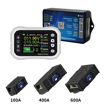 Монитор батареи Bluetooth APP Control DC 0-120 В 100A 400A 600A Тестер батареи Напряжение Ток Кулоновский измеритель Индикатор емкости
