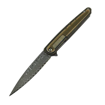 Дамасская Сталь Карманный Складной Охотничий Нож Подарок G10 Ручка Открытый Нож Для Выживания Военный EDC Инструмент