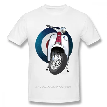 Потрясающая футболка с логотипом Target, футболка с итальянским скутером, мужская винтажная футболка с изображением мотоцикла, большой размер