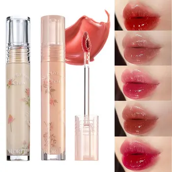 FLORTTE Glitter Lip Glaze Красивый Стойкий цвет губ серии First Kiss Увлажняющая Яркая Цветущая Жидкая помада Cosmetic