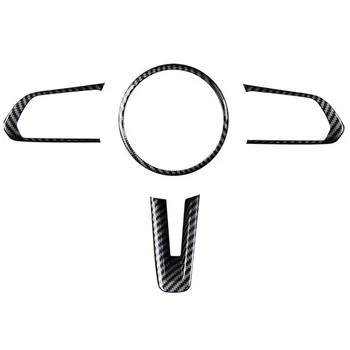 Молдинг крышки рамы рулевого колеса из углеродного волокна, Аксессуары для интерьера автомобиля Mazda 3 Cx-30 2019