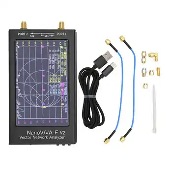 Векторный сетевой анализатор NanoVNA F V2 с 4,3-дюймовым IPS ЖК-сенсорным экраном 50 кГц‑3000 МГц, анализатор коротковолновой антенны