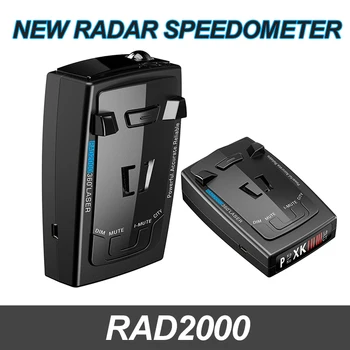 Чувствительный к обнаружению сигнала радара RAD2000 радарный детектор контроля скорости, система голосового оповещения о превышении скорости автомобиля