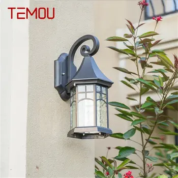 · Уличный ретро-настенный светильник TEMOU, классические светодиодные водонепроницаемые бра для дома, виллы на крыльце
