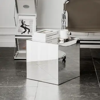 Креативный офисный зеркальный столик Маленький продвинутый письменный стол Минималистичный роскошный приставной столик для спальни Таволино Да Салотто Скандинавская мебель