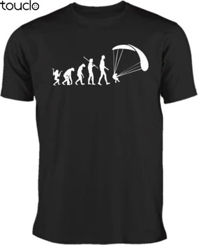 Новая Летняя Модная Крутая Футболка Evolution Paragliding T Shirt Повседневная Футболка На Заказ Aldult Teen Unisex С Цифровой печатью