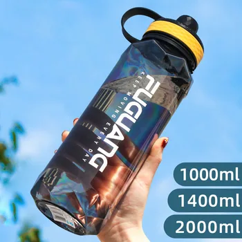 Спортивная бутылка для воды, большая емкость, портативные бутылки для путешествий на открытом воздухе, для тренировок, для фитнеса, для спортзала, галлоновые бутылки