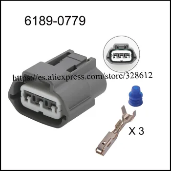 100SET 6189-0779 автомобильный провод женский кабель Водонепроницаемая оболочка 3-контактный разъем автомобильный штекер включает клеммное уплотнение DJ7034YB-2.2-21